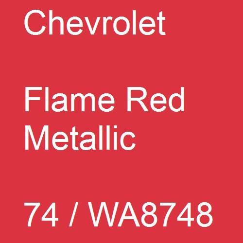 Chevrolet, Flame Red Metallic, 74 / WA8748.